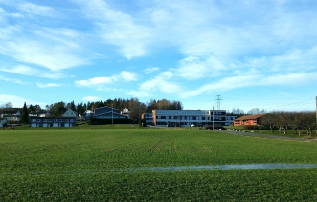 Haugetun folkehøgskole på Greåker i Rolvsøy ved Fredrikstad - 9. januar 2019.
